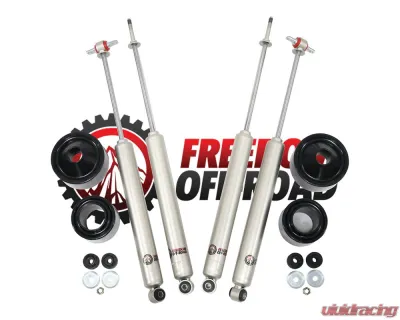 Freedom Off-Road 2.5 Inch Front / 2.5 Inch Rear Lift Spacers w/ Shocks Jeep Wrangler JK 2007-2018 - FO-J303+FO-J303F25+FO-J303R25