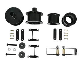Freedom Off-Road 3 Inch Coil Spring Spacers Front + Rear with Shock Extenders and Brake Line Brackets Jeep Wrangler JK 2007-2018
