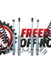 Freedom Off-Road 2.5 Inch Front / 2.5 Inch Rear Lift Springs w/ Shocks Jeep Wrangler TJ 1997-2006                                     - FO-SH301+FO-J102F25+FO-J102R25 - Image 4