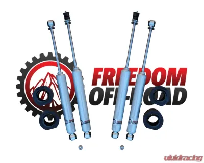 Freedom Off-Road 3 Inch Spacer Lift Kit w/ Shocks Jeep Wrangler TJ 1997-2006 - FO-SH301+FO-J30230(2)