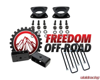 Freedom Off-Road 3 Inch Front Strut Spacers 2 Inch Rear Lift Blocks w/ U Bolts Toyota Tacoma 1995-2004 - FO-T602-KIT