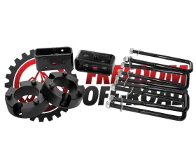 Freedom Off-Road 3 Inch Front Strut Spacers 2 Inch Rear Lift Blocks w/ U Bolts Toyota Tundra 2007-2021