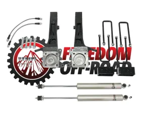 Freedom Off-Road 4 Inch Front 3 Inch Rear Lift Kit w/ Shocks Toyota Tacoma RWD 2005-2023