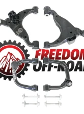 Freedom Off-Road Front Upper and Lower Control Arms 2-4 Inch Lift Lexus GX470 | Toyota Tacoma 2003-2009                                     - FO-T702FU+FO-T700FL - Image 3