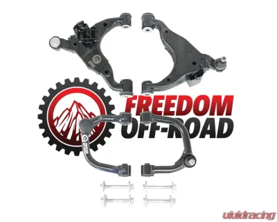 Freedom Off-Road Front Upper and Lower Control Arms 2-4 Inch Lift KDSS Lexus GX460 | Toyota 4Runner 2010-2023 - FO-T702FU+FO-T702-1FL