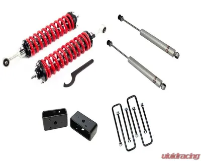 Freedom Off-Road 1-4 Inch Adjustable Coilovers 3 Inch Rear Lift Blocks and Shocks Toyota Tundra 2000-2006 - FO-T904-KIT