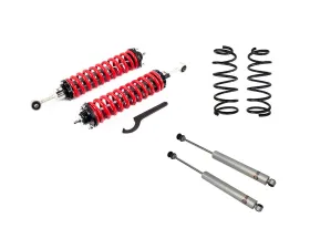 Freedom Off-Road 1-4 Inch Adjustable Coilovers 3 Inch Rear Lift Springs and Rear Shocks Toyota 4Runner 1996-2002