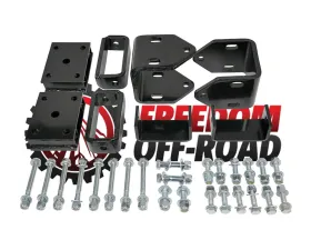 Freedom Off-Road 4 Inch Block Golf Cart Lift Kit EZGO TXT Medalist Gas Models Yamaha G14 A Ultima 1995-1996