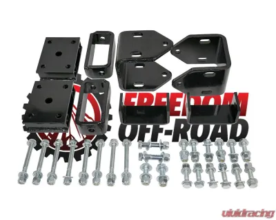 Freedom Off-Road 4 Inch Block Golf Cart Lift Kit EZGO TXT Medalist Gas Models Yamaha G14 A Ultima 1995-1996 - FOP-E30140
