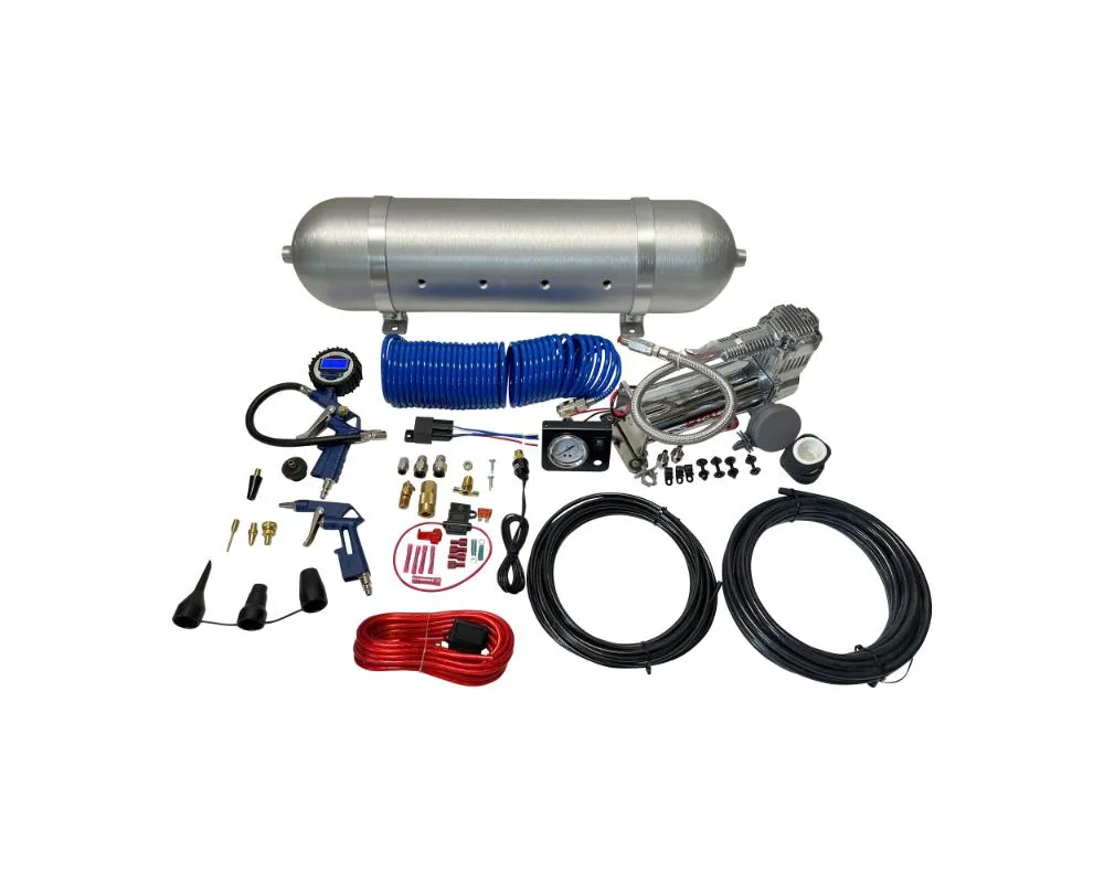 Freedom Off-Road Onboard Air System 4 Gallon Aluminum Tank Digital Gauge VIAIR 444C Compressor - FO-AOKA40-KIT