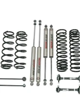 Freedom Off Road 4" 4DR/4.5" 2DR Lift Kit w/ Adjustable Front End Link Disconnects & Fixed Rear End Links Jeep Wrangler 2007-2018                                     - FO-J303-MO-ADJ-KIT - Image 2