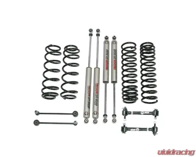 Freedom Off Road 4" 4DR/4.5" 2DR Lift Kit w/ Adjustable Front End Link Disconnects & Fixed Rear End Links Jeep Wrangler 2007-2018 - FO-J303-MO-ADJ-KIT