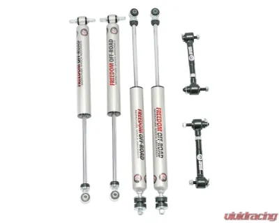 Freedom Off Road 4" 4DR/4.5" 2DR Lift Kit w/ Adjustable Front End Link Disconnects & Fixed Rear End Links Jeep Wrangler 2007-2018 - FO-J303-MO-ADJ-KIT