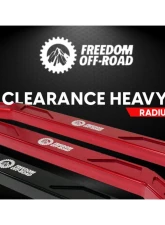 Freedom Off-Road High Clearance Heavy Duty Radius Rod Set (4) - Black Polaris RZR 2017-2024                                     - FOP-P704RL-ADJ-BK - Image 5