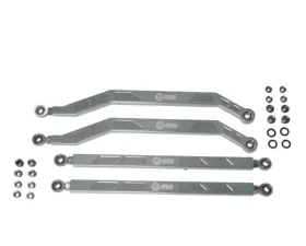 Freedom Off-Road High Clearance Heavy Duty Radius Rod Set (4) - Polished Polaris RZR 2017-2024