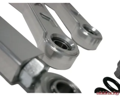 Freedom Off-Road High Clearance Heavy Duty Radius Rod Set (4) - Polished Polaris RZR 2017-2024 - FOP-P704RL-ADJ-PO