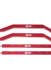 Freedom Off-Road High Clearance Heavy Duty Radius Rod Set (4) - Red Polaris RZR 2017-2024                                     - FOP-P704RL-ADJ-RE - Image 9