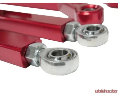 Freedom Off-Road High Clearance Heavy Duty Radius Rod Set (4) - Red Polaris RZR 2017-2024 - FOP-P704RL-ADJ-RE
