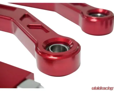 Freedom Off-Road High Clearance Heavy Duty Radius Rod Set (4) - Red Polaris RZR 2017-2024 - FOP-P704RL-ADJ-RE