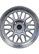 DTM Raderwerkz FF30 Flow Forged Wheel 17x8.5 4x108 35 Silver | Machined Lip                                     - FF30SLSL17X85DRILL4x108ET35CB73.1 - Image 4