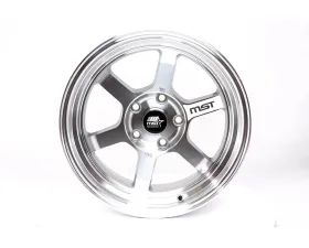 MST White Spoke Sticker for Time Attack 17 Inch Wheel