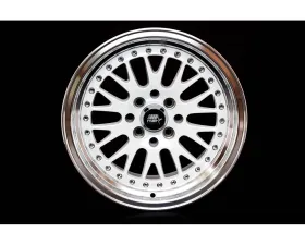 MST MT10 Series Wheel 15x8.0 4x100/4x114.3 25mm White w/ Machined Lip