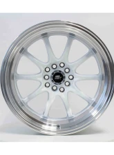 MST MT11 Series Wheel 17x9.0 5x100/5x114.3 20mm White w/ Machined Lip                                     - 11-7917-20-WHTL - Image 4