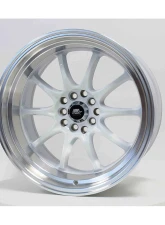 MST MT11 Series Wheel 17x9.0 5x100/5x114.3 20mm White w/ Machined Lip                                     - 11-7917-20-WHTL - Image 3