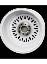 MST MT13 Series Wheel 15x8.0 4x100/4x114.3 +20mm White w/ Machined Lip Gold Rivets                                     - 13-5816-20-WTGL - Image 4