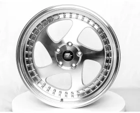 MST MT15 Series Wheel 18x9.5 5x114.3 35mm Silver w/ Machined Face