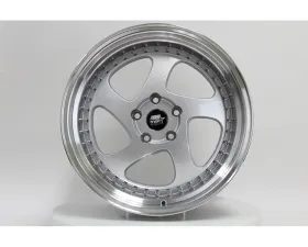 MST MT15 Series Wheel 18x9.5 5x114.3 35mm Silver w/ Machined Lip