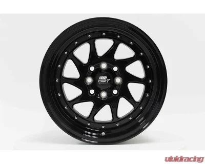 MST MT28 Series Wheel 15x8.0 4x100/4x114.3 20mm Glossy Black - 28-5816-20-BLK