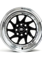 MST MT28 Series Wheel 15x8.0 4x100/4x114.3 20mm Black / Machined Lip                                     - 28-5816-20-BLKL - Image 4