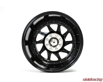 MST MT28 Series Wheel 15x8.0 4x100/4x114.3 20mm Black / Machined Lip - 28-5816-20-BLKL