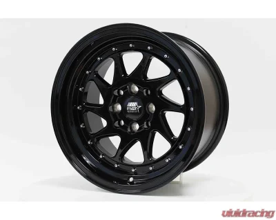 MST MT28 Series Wheel 15x8.0 4x100/4x114.3 20mm Glossy Black - 28-5816-20-BLK