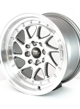 MST MT28 Series Wheel 15x8.0 4x100/4x114.3 20mm Gunmetal w/ Machined Face                                     - 28-5816-20-GNMF - Image 3