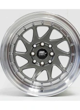 MST MT28 Series Wheel 15x8.0 4x100/4x114.3 20mm Gunmetal w/ Machined Lip                                     - 28-5816-20-GNML - Image 4