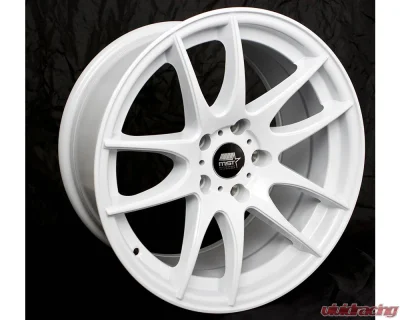 MST MT30 Series Wheel 17x9.0 5x114.3 30mm Full Glossy White - 30-7965-30-WHT