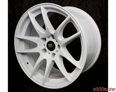 MST MT30 Series Wheel 17x9.0 5x114.3 30mm Full Glossy White - 30-7965-30-WHT