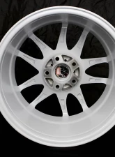 MST MT30 Series Wheel 17x9.0 5x114.3 30mm Full Glossy White                                     - 30-7965-30-WHT - Image 4