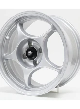 MST MT46 Series Flow Formed Wheel 15x7.0 4X100 35mm Glossy Silver                                     - 46-5749-35-SIL - Image 3