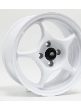 MST MT46 Series Flow Formed Wheel 15x7.0 4X100 35mm Glossy White                                     - 46-5749-35-WHT - Image 2