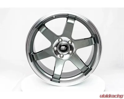 MST MT01 Series Wheel 18x9.5 5x114.3 35mm Gunmetal w/ Machined Lip - 01-89565-35-GNML