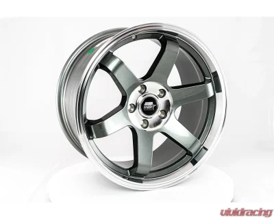 MST MT01 Series Wheel 18x9.5 5x114.3 35mm Gunmetal w/ Machined Lip - 01-89565-35-GNML