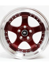 MST MT07 Series Wheel 17x9.0 5x114.3 +20mm Candy Red w/ Machined Lip                                     - 07-7965-20-REDL - Image 4