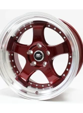 MST MT07 Series Wheel 18x9.5 5x114.3 +20mm Candy Red w/ Machined Lip                                     - 07-89565-20-REDL - Image 3