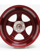 MST MT07 Series Wheel 18x9.5 5x114.3 +20mm Candy Red w/ Machined Lip                                     - 07-89565-20-REDL - Image 4