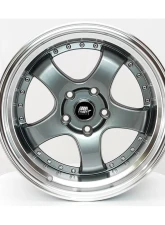 MST MT07 Series Wheel 18x8.5 5x114.3 +20mm Gunmetal w/ Machined Lip                                     - 07-88565-20-GNML - Image 4