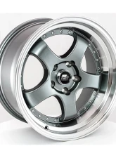 MST MT07 Series Wheel 17x9.0 5x114.3 +20mm Gunmetal w/ Machined Lip                                     - 07-7965-20-GNML - Image 2