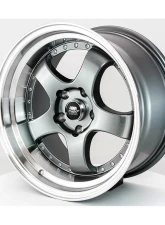 MST MT07 Series Wheel 18x8.5 5x114.3 +20mm Gunmetal w/ Machined Lip                                     - 07-88565-20-GNML - Image 3